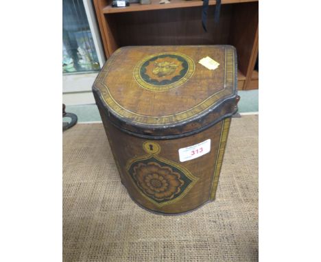 J AND J COLMAN LIMITED COMMERCIAL TIN STYLED AS A MAHOGANY TEA CADDY.