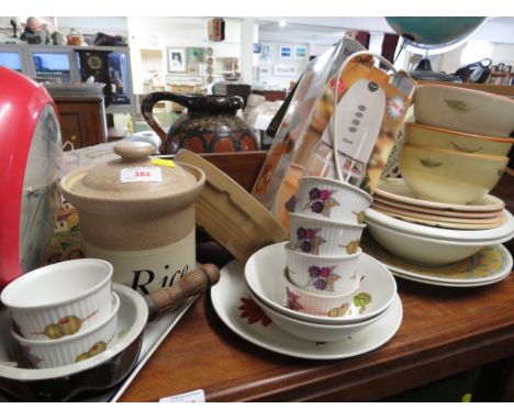 SELECTION OF HOME WARE INCLUDING FOOD PROCESSOR , ROYAL WORCESTER RAMEKINS AND OTHER CHINA. (AF)