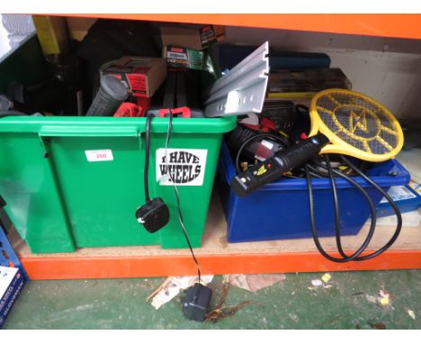 A SELECTION OF HAND TOOLS , DIY SUPPLIES , EXTENSION CABLE , HEAT GUN AND OTHER ITEMS.
