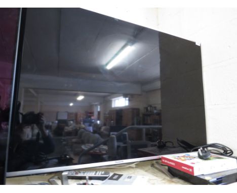 PANASONIC 50 INCH LED TV WITH REMOTE AND MANUAL.