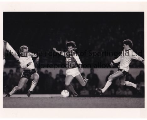 ARSENAL 1980'S PRESS PHOTOS      Forty three B/W press photos with stamps on the reverse, mostly action, 10" X 8".    Good