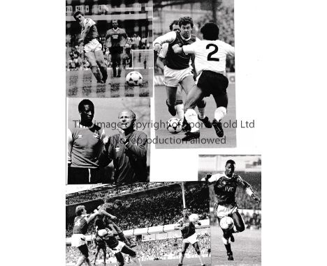 ARSENAL     Twenty small B/W action and portrait press photos from the 1970's and 1980's, most with either stamps or writing 