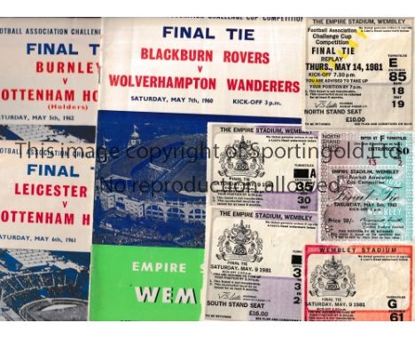 FA CUP FINALS        A collection of FA Cup Final programmes 1955-2013 lacking 1993 Replay, 1997, 2002, 2005, 2006, 2007, 200
