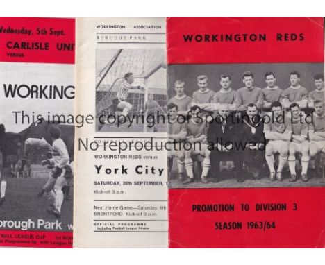 WORKINGTON     A collection of 34 Workington home programmes from the late 1960's to the mid 1970's to include 2 from the fir