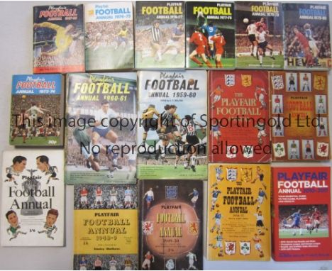 PLAYFAIR  JOHN MOTSON      A collection of Playfair Football Annuals from the first issue 1948/49 to 2012/13 lacking 8 issues