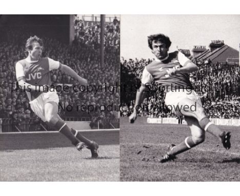 ARSENAL 1980'S PRESS PHOTOS      Thirty five B/W press photos with stamps on the reverse, mostly portraits, 10 X 5" X 4", 20 