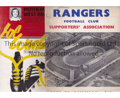 SCOTTISH       A collection of 16 Scottish programmes from the 1960's to the 1990's . Also includes Rangers Handbook 1958/59,