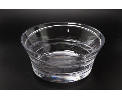 A CHRISTOFLE CRYSTAL SERVING BOWL
Marked 'Christofle' to the base (item has some scratches to the base from general use)
24.5