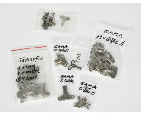 Gama, Schuco, Seidel, Technofix u.a., 56 Schlüssel, Z 1/1-2