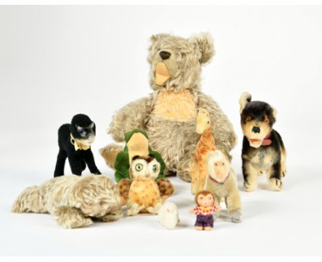 Steiff, Konvolut Tiere, Germany, 5-32 cm, bitte besichtigen, Z 2