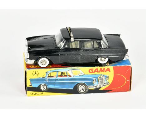 Gama, Mercedes 220 S Taxi, W.-Germany, 23 cm, GemBw, Friktion ok, min. LM, Okt Z 1-, Z 1-2