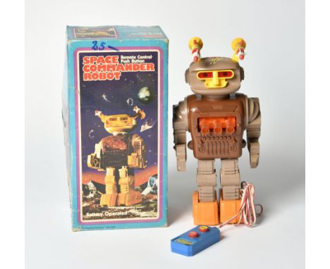 Playwell, Space Commander Robot, Hong Kong, 29 cm, Kst, Funktion nicht geprüft, Okt Z 1-2, Z 1