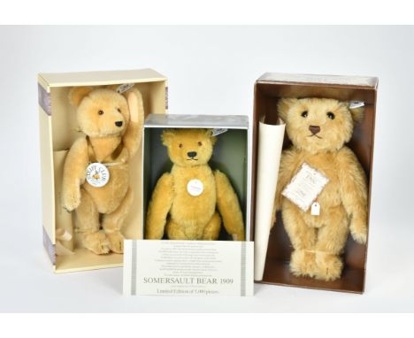 Steiff, 3 Bären, W.-Germany, 30-36 cm, Okt, Replikas, Z 1