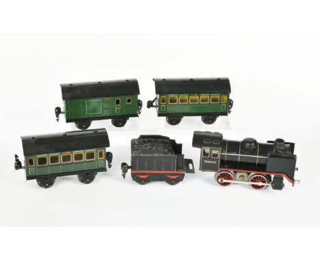 Märklin, Lok R 12880 mit Tender + 3 Wagen, Spur 0, Z 2/2+