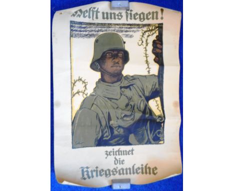 German WWI poster. 51cm x 75cm.