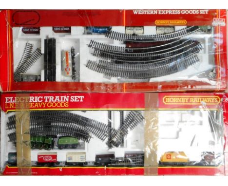 Hornby Railways. R.538 Western Express Goods and R.786 L.N.E.R. Heavy Goods. Both part sets with locos.
