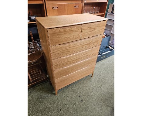 Ercol Rimini 6 Drawer Tall Chest of Drawers 90cm in Width 