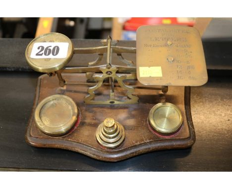 Set of Small Brass Inland postal scales 