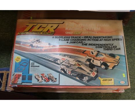 Boxed TCR Jam Car Speedway and a Fire screen 