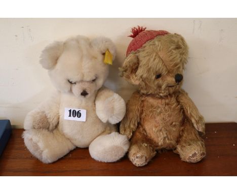 Steiff Bear and another Mohair Bear 