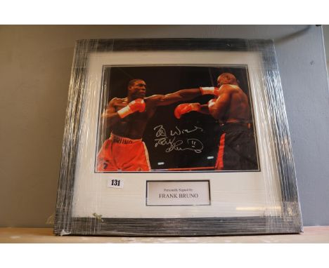 Frank Bruno signed photographic print 