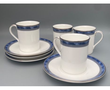 Four sets of Royal Dalton ‘Atlanta’ Design cups and saucers all in good condition