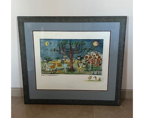 Hand Finished print “El Arbo de la vida” (The Tree for Life) signed by Guillermo Silva Sanz de Santamaria. 35cm x 50cm