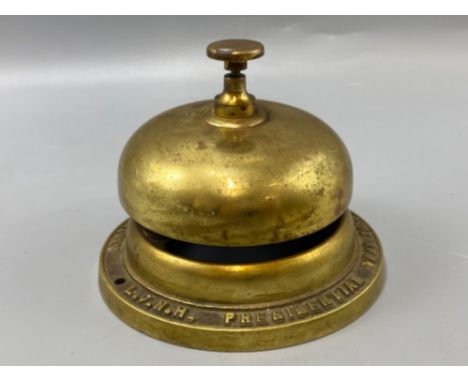 A 1986 Bells Scotch Whisky brass presentation bell