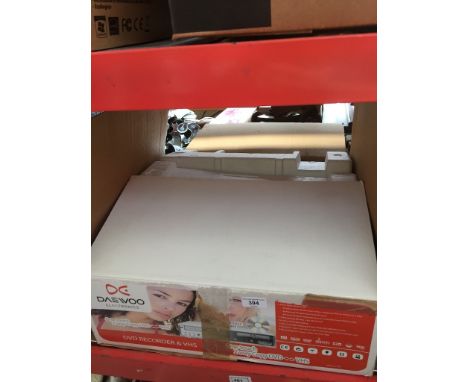 A boxed Daewoo dvd recorder &amp; VHS one touch 2-way copy 