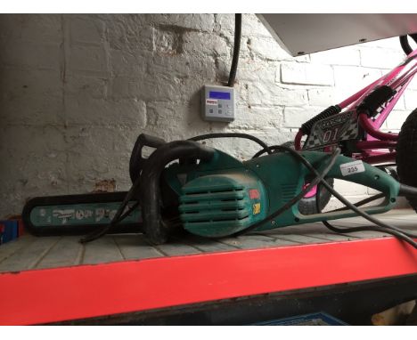 A Bosch electric chainsaw