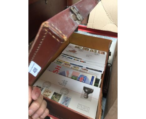 A vintage case with first day covers 