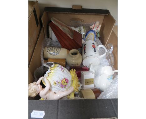 Collectables including metronome made in W Germany, Saxony figure etc 