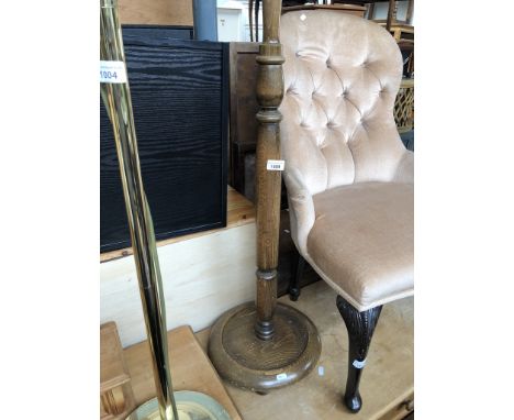 A beech standard lamp 