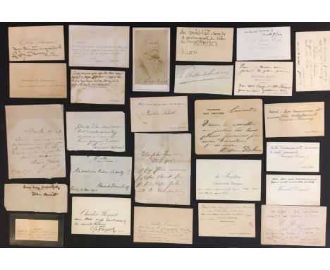 * Daudet (Alphonse, 1840-1907). French novelist. Brief autograph note signed, 'Alphonse Daudet', no date, four lines in a sma