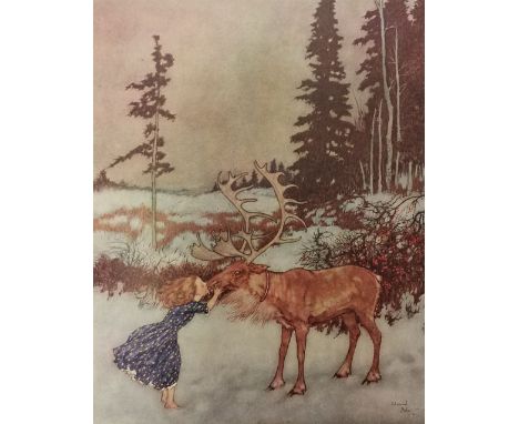 Dulac (Edmund). Stories from Hans Andersen, London: Hodder &amp; Stoughton, 1911, 28 tipped-in colour plates, spine cracked a