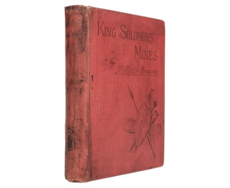 Haggard (H. Rider). King Solomon's Mines, 1st edition, 1st issue, Cassell &amp; Company, 1885, folding map, half-title, publi