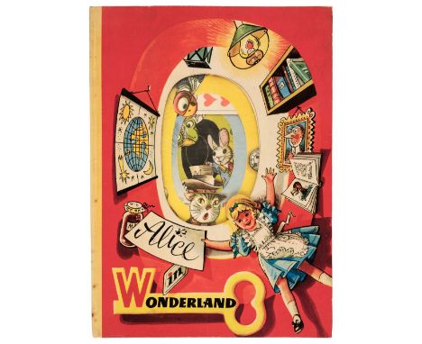 Dodgson (Charles Lutwidge, "Lewis Carroll"). Alice in Wonderland, London: Bancroft &amp; Co., circa 1960, 2 double-page colou