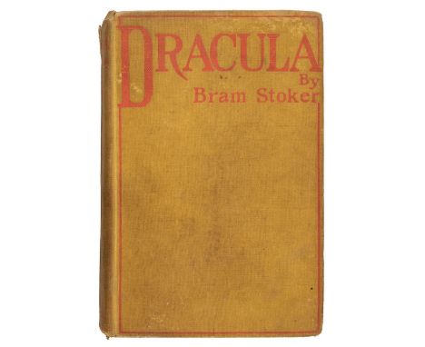 Stoker (Bram). Dracula, 1st edition, 1st issue, London: Archibald Constable, 1897, 1st issue with four titles listed to half 