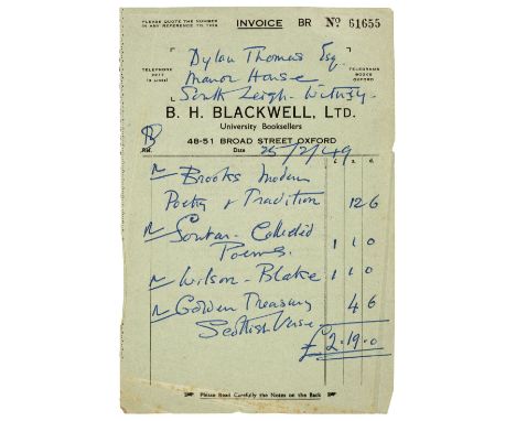 [Thomas, Dylan Marlais, 1914-1953]. The Life of William Blake, by Mona Wilson, London: Rupert Hart-Davis, 1948, illustrations