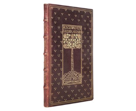 Essex House Press. Ausgewaehlte Lieder Heines, Campden: Essex House Press, 1903, full-page woodcut by Reginald Savage, woodcu