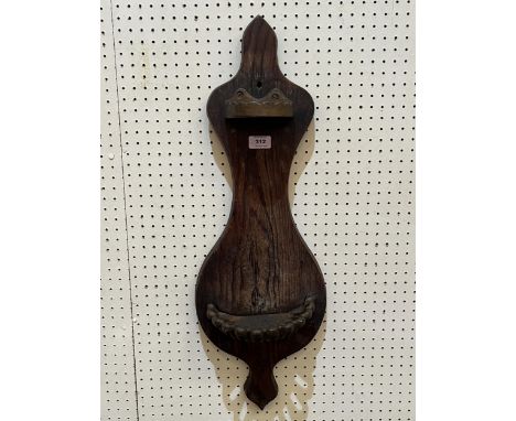 A 19th Century mural churchwarden clay pipe rack. 29" high.