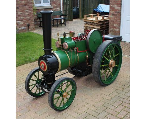 6" scale freelance design coal-fired steam traction engine, originally built in 1903 and based on a locomobile engine, as fit