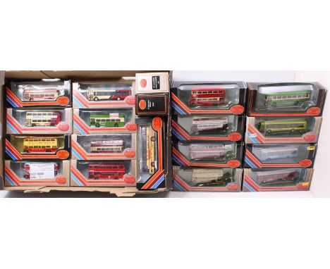 20 boxed EFE 1/76th scale bus and coach models, with examples including a AEC Regal Timpsons Windover, AEC London RLH Bus Lon