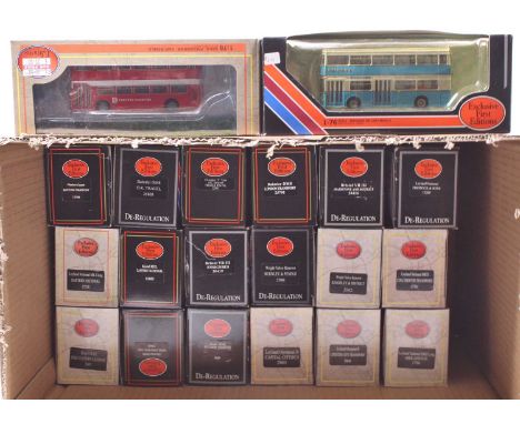 20 boxed EFE 1/76th scale bus and coach models, with examples including a Bristol VRT Eastern Counties NBC, Daimler DMS Ensig