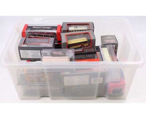 22 Corgi Original Omnibus Company 1/76th scale bus and coach models, with examples including a Leyland PS1 East Yorkshire, BU