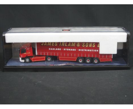 Corgi Modern Trucks 1:50 detailed scale model, 75401 Leyland - Daf Curtain Side - James Irlam & Sons Limited.  CONDITION REPO
