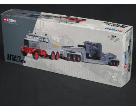 Corgi Classics 1:50 scale Heavy Haulage Sunter Bros. Limited Scamel Constructor and 24 wheel low loader with load in original