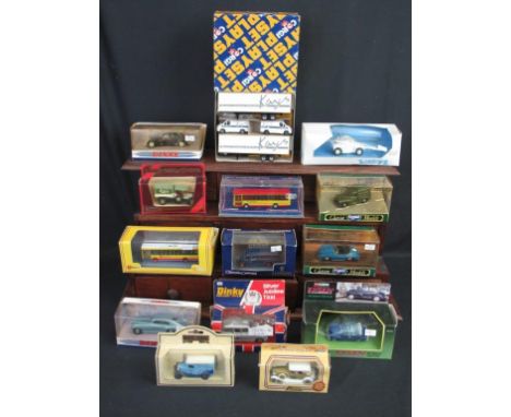 Large assortment of various boxed diecast models to include Corgi play set, Dinky 1952 Citroen 15CV, 1955 Bentley R "Continen