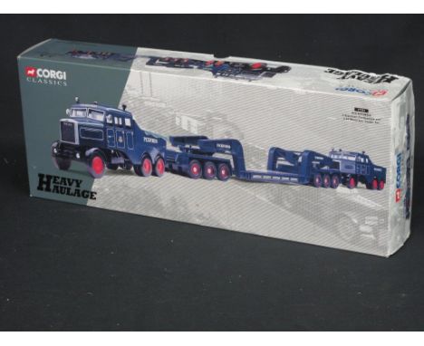 Corgi Classics Heavy Haulage 1:50 scale model Pickfords 2 scammell constructor and a 24 wheel low loader set in original box.