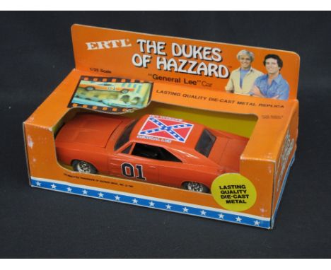 ERTL 1:25 scale 'The Dukes of Hazzard' - 'General Lee' diecast metal replica car in original box. Circa 1981.  CONDITION REPO